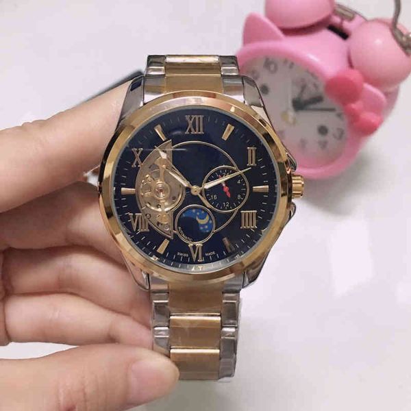 

onega luxury watches wristwatch designer tiktok live broadcast fire selling european hollow out mechanical watch clocks and night, Slivery;golden