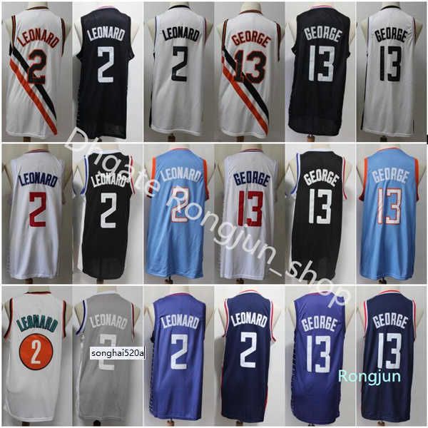 

wholesale men kawhi leonard jersey 2 edition earned city basketball paul george 13 black navy blue white home #039;'nba''jers, Black;red