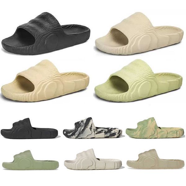 

adilette slides mens womens sandals summer slides slippers black grey magic lime st desert sand green designer slipper platform sandal