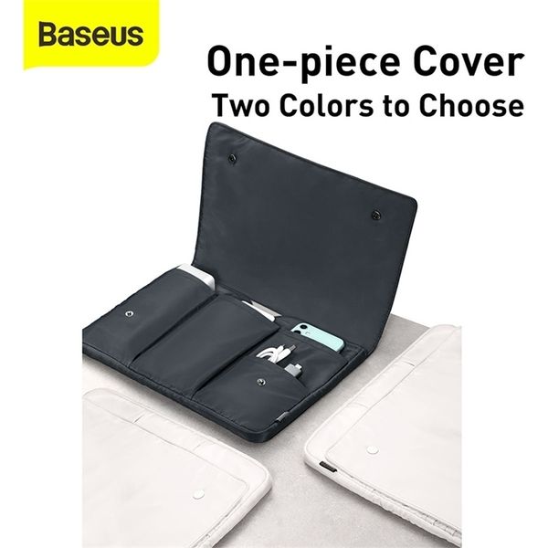 

baseus lapsleeve 1316inch waterproof travel storage bag for mobile phone notebook large capaticy flipcover design sleeve 201124