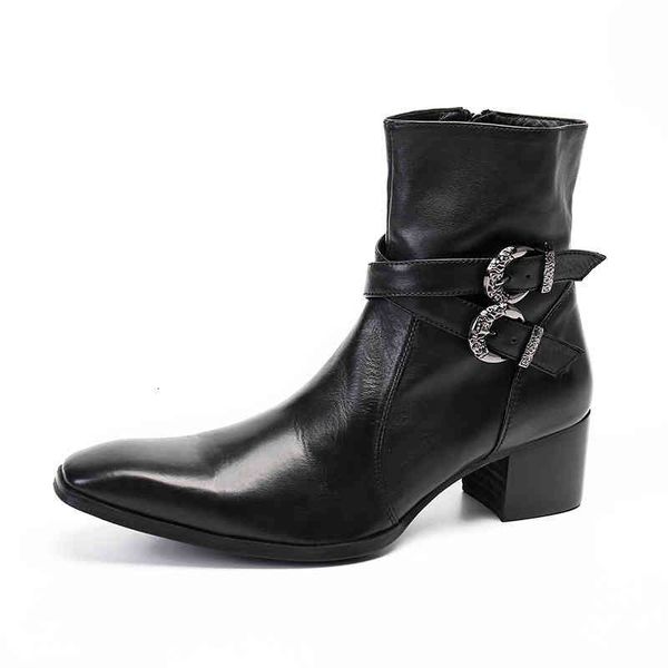 

boots leather boots summer men's breathable mesh martin high, Black