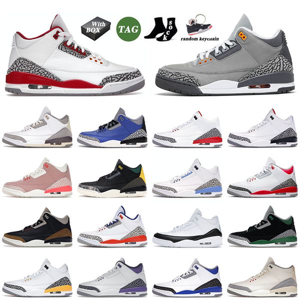 

with box 2022 basketball jumpman shoes 3 3s iii cardinal red rust pink retro men women sports
