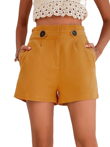 

high waist frill wide leg shorts h09k#, White;black