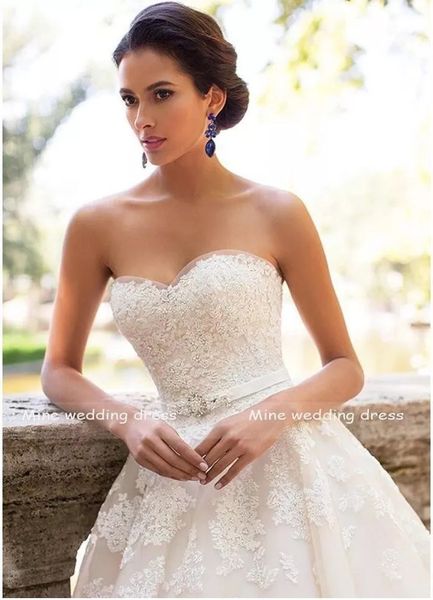 

vestido de noiva princess wedding dresses 2022 garden strapless beaded lace up arabic robe de mariage bridal gown, White