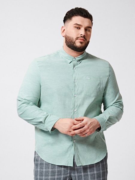 

extended sizes men embroidery letter curved hem shirt k6ih#, White;black