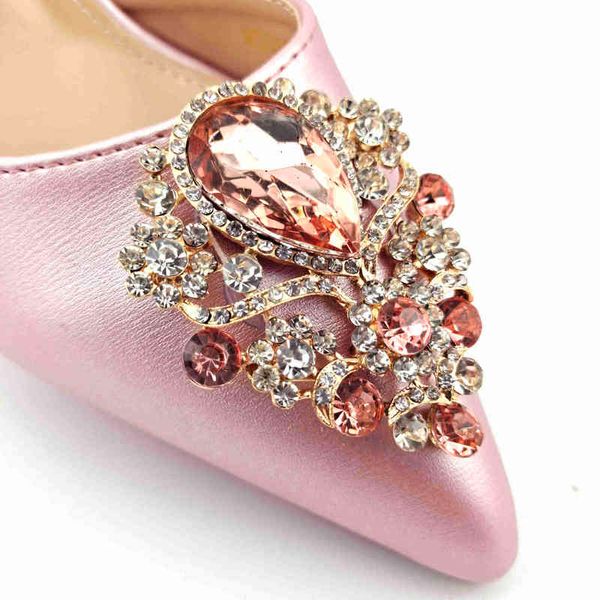 

dress shoes 2022 luxurious and elegant ladies bag set in romantic pink color 220722, Black