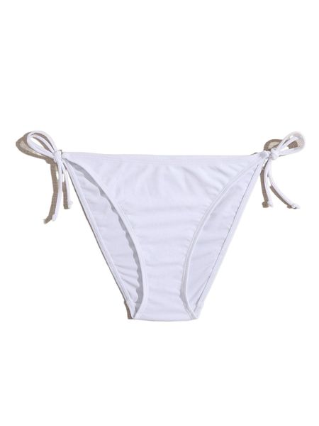 

plain tie side bikini bottom 82kr#, White;black