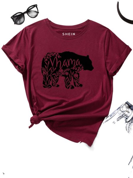 

letter & animal print tee f3of#, White