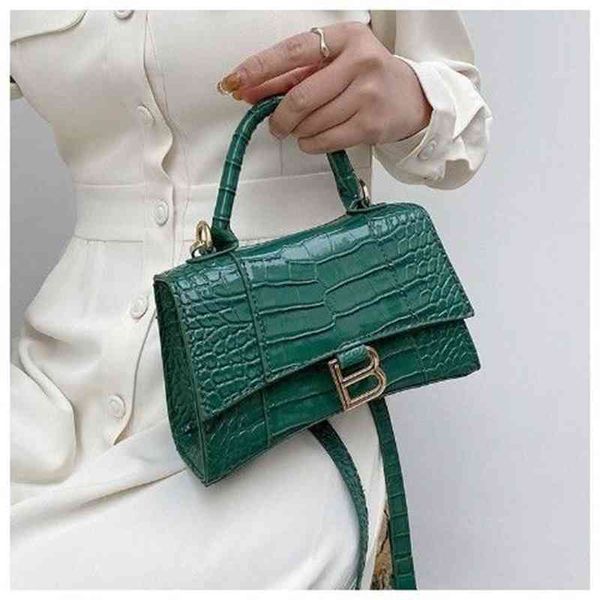 

factory direct sale texture hourglass 2022 new crocodile pattern foreign style versatile one shoulder msenger bag fashion hand small girl de