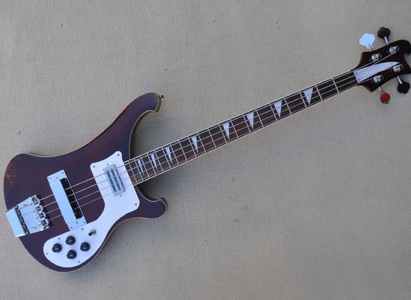 

red brown 4 strings electric bass guitar with rosewood fretboard