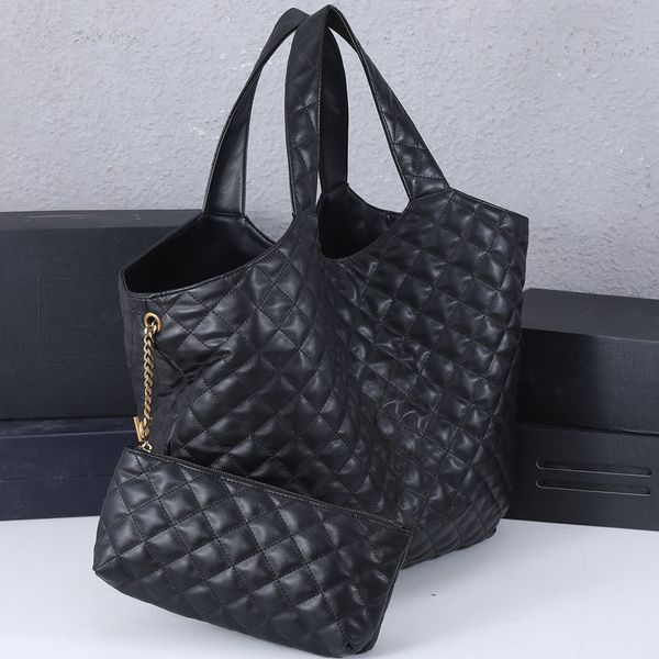 

fashion luxury designer pocket basket genuine leather bag women's men tote crossbody shopping wallet card pockets handbag ladies should
