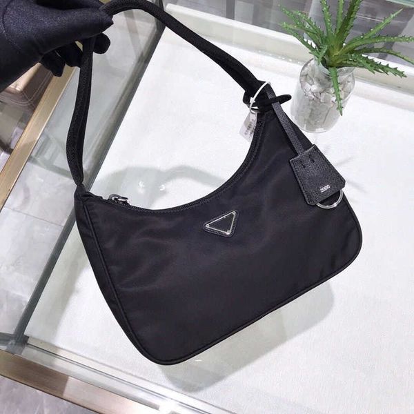

hobo underarm shoulder bags fashion parachute fabric nylon tote luxury designer moon shaped middle bag women's crossbody