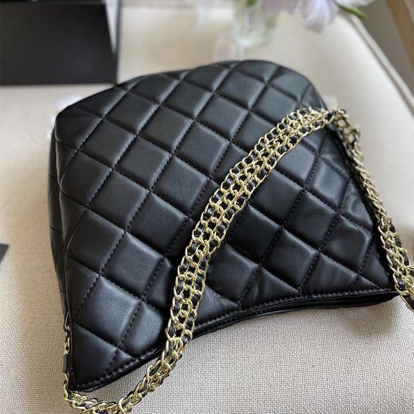 2022 Mode Haute Qualité Sac De Luxe Chaîne En Or Tambour Sac Dames Épaule HOBO Bandoulière Portefeuille Designer Totes Luxurys Shopping Sacs À Main Messenger Sac À Main En Cuir