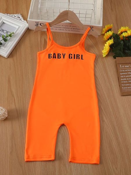 

toddler girls letter graphic cami jumpsuit she, Blue