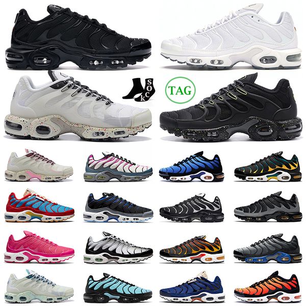 

tn plus men women running shoes triple black white cordura wolf grey aqua silver hyper blue sky worldwide green accents mens trainers