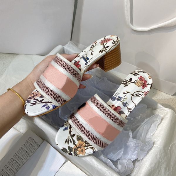 

colorful sandals designer high heel slides slippers women flip flops summer sandals winter house shoes for ladies slip on round toes plus si, Black