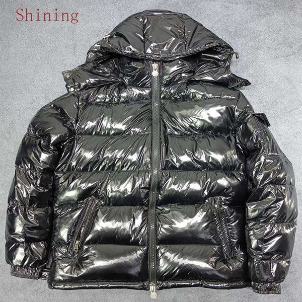 

23fw mens jackets parkas zipper parka down coat windbreaker warm jackets fashion thick jackets coat, Black