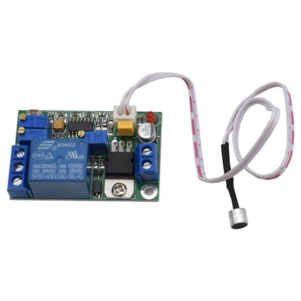 Bilgisayar Kabloları Konektörleri DC Ses Sensörü/Işık Kontrol Röle Anahtarı Modülü Ayarlanabilir Gecikme Süresi 1-60 saniye