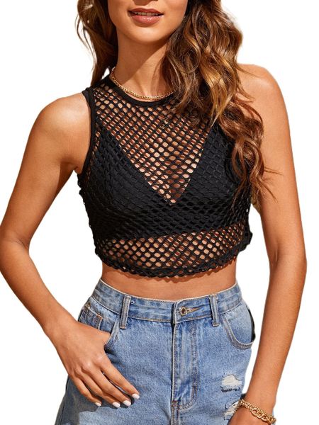 

hollow out crop tank without bra 40zx#, White