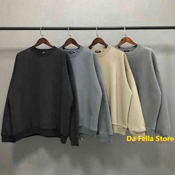 

solid season 6 sweatshirts 20fw men women hoodie velvet cotton season series hoodies inside tag oversized t220726, Black