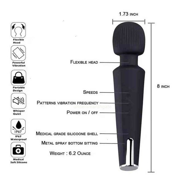 

vibrating massager av rod g-point pedicle point stimulation ncbj k5wz