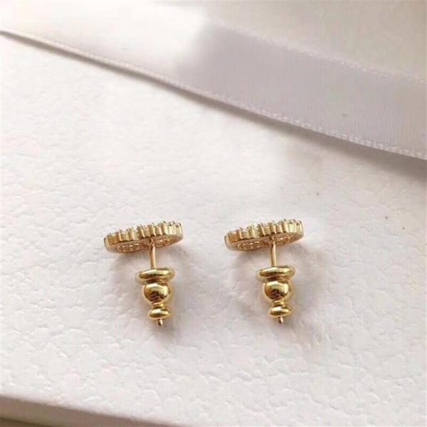 

with box fashion brand have stamps pearl designer earrings for lady women party wedding lovers gift engagement luxury jewelry for 263j, Golden;silver