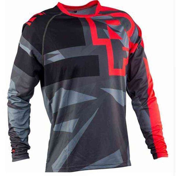 T-shirt da ciclismo enduro RF Mountain Downhill Bike Manica lunga Abbigliamento da corsa DH MTB Offroad Motocross BMX Maglie all'ingrosso L220704