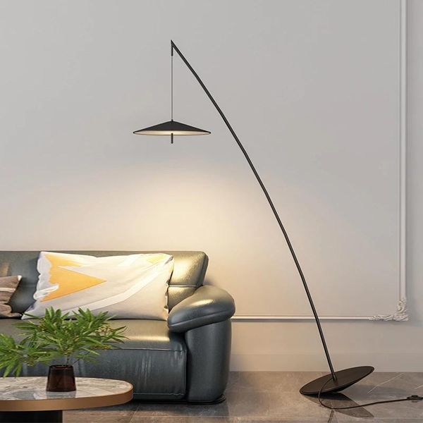 Lampade da terra Nordic Ins Style Designer Tumbler Lampada a LED Living Sala lettura Showroom Fisherman Illuminazione per interni Corner Standing LightFloor