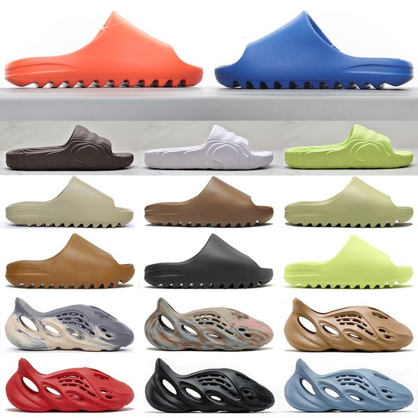 

kanye west x adidas yeezy foam runner slide sandals coconut outdoor style beach wading all-match sports wear slippers hole shoes, Black