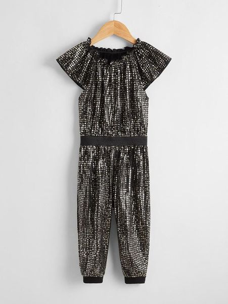 

toddler girls butterfly sleeve jumpsuit she, Blue