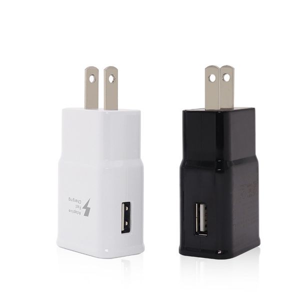 Premium QC3.0 Fast Wall Adapter Charger for Samsung S6 S8 Note 4 5 UL Plug Universal Travel PD Fast Charging Chargers TA20