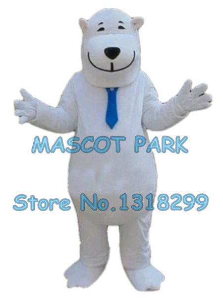 Талисман кукла костюм большой белый медведь талисман костюм пользовательских мультфильма персонаж CoSply взрослый размер карнавальный костюм SW3085