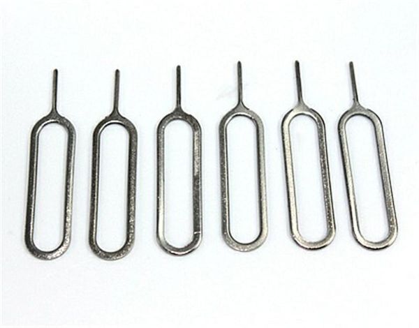 1000pcs Sim Card Insertion Removal Tool Apri ago Espulsore Sim card tray pin per espulsore La maggior parte delle marche di smartphone