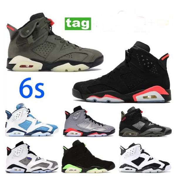 

2022 men basketball shoes shoe 6 sneakers 6s bordeaux white barely rose university blue electric green dmp carmine oreo mens trainers us 5.5
