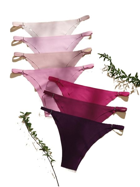 

7pack plain panty set m1dn#, Black;red