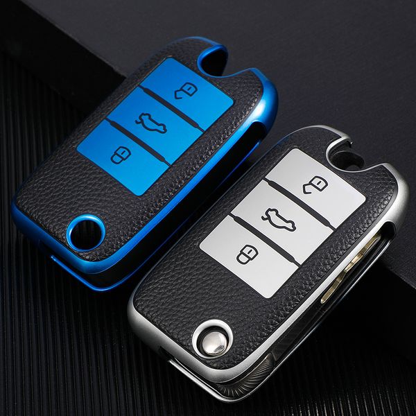 

for roewe rx5 mg3 mg5 mg6 mg7 mg zs gt gs 350 360 750 tpu leather car flip key case cover bag shell protector accessories