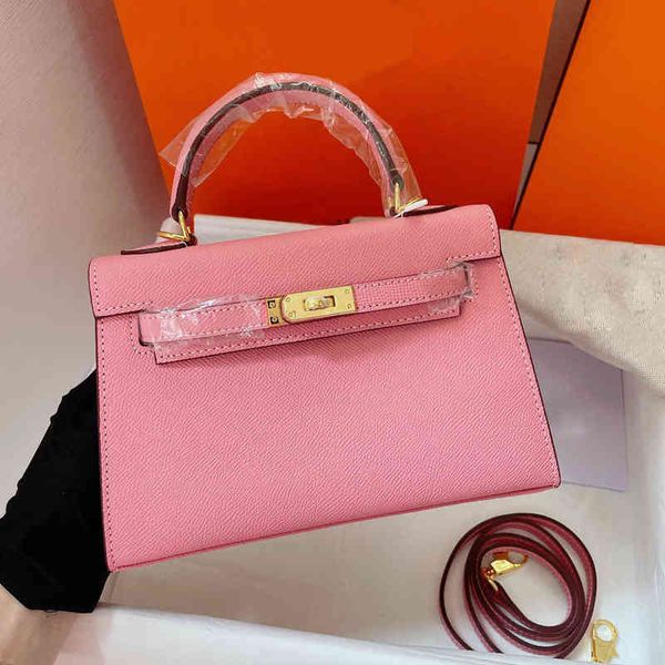 

kelys designer herme handbags same style in shopping mallcherry blossom powder kellies mini single shoulder portable messenger advanced kell