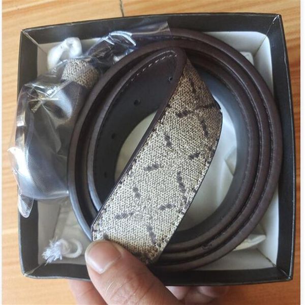 

2021 fashion big buckle genuine leather belt with box designer men women mens belts 520228i, Black;brown