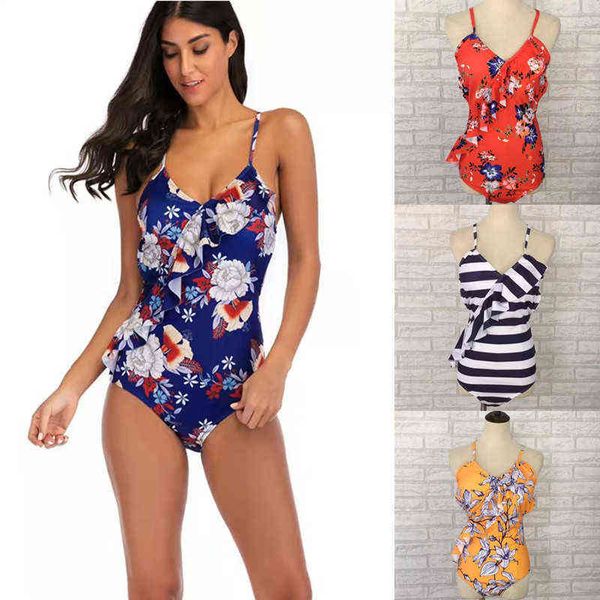 

women's 2022 bikini one-piece swimsuit digital printing xq2230, White;black