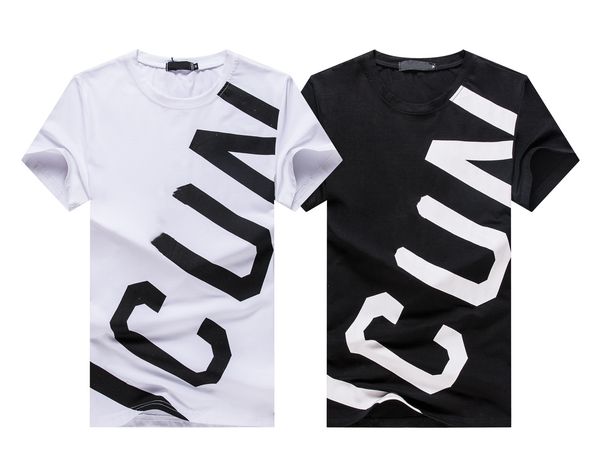 

famous mens t shirt letter print round neck short sleeve black white fashion men women teesfd115zsdg118sqafwsg125, White;black
