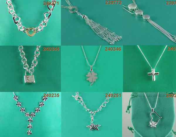 La più recente collana a forma di cuore per la fidanzata Collo in argento in pizzo Fidanzato Girft Gioielli con ciondolo a catena di lusso Regalo originale più 500 stili Ordine misto