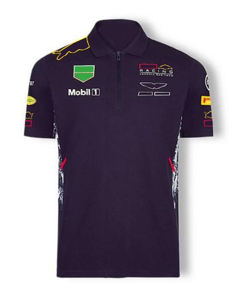 

new f1 lapel polo shirt 2022 racing t-shirt same custom
