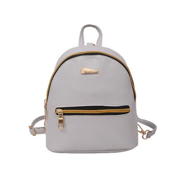 

2022 new casual pu school bags fashion premium leather backpack for woman