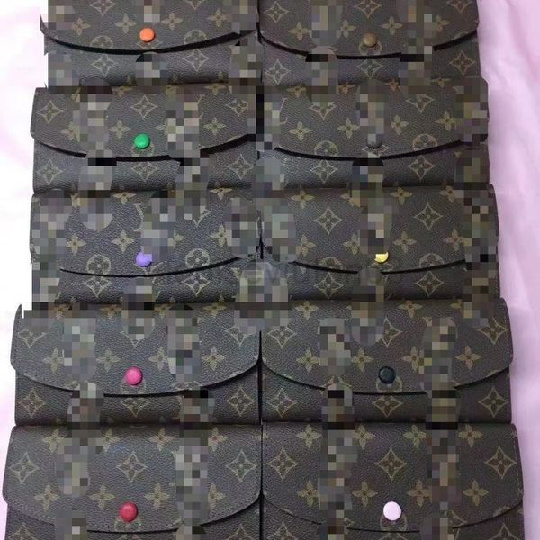 

designer leather long l vs wallet european american men's and women's vintage luxe fashion brands classic doudou card wallet bag, Red;black