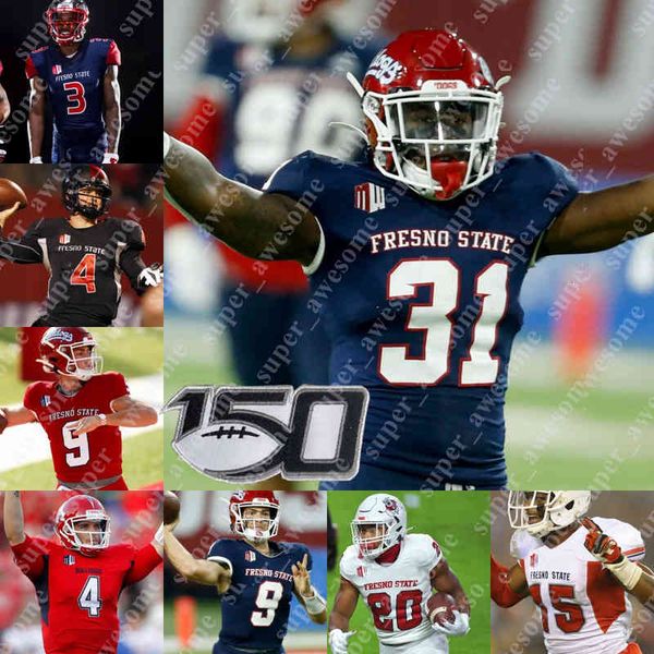 

ncaa fresno state football jersey evan williams evan bennett kenny gagnon levelle bailey leonard payne jr ryan boehm kevin atkins kwami, Black