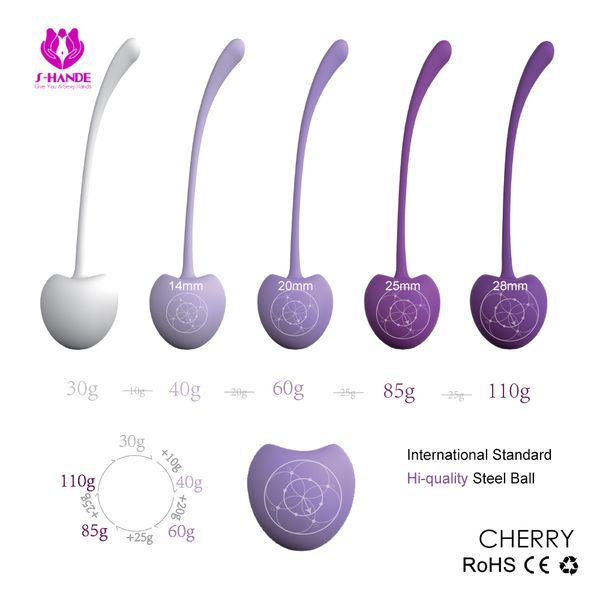 

5pcs/set smart kegel balls vaginal tighting exercise kit cherry bolas chinas ben wa vibrators toys for woman.