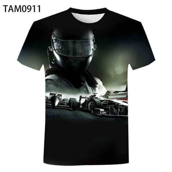 

f1 racing t shirts car 2021 summer new 3d printing men's and women's personalized loose short sleeve children's simple leisur, White;black