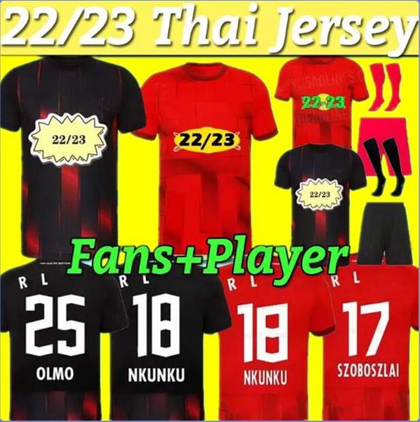 

soccer jersey 22 23 forsberg camiseta hee chan maillot halstenberg poulsen sorloth 2022 2023 football shirts kits cunha uniform szoboszlai o, Black;yellow