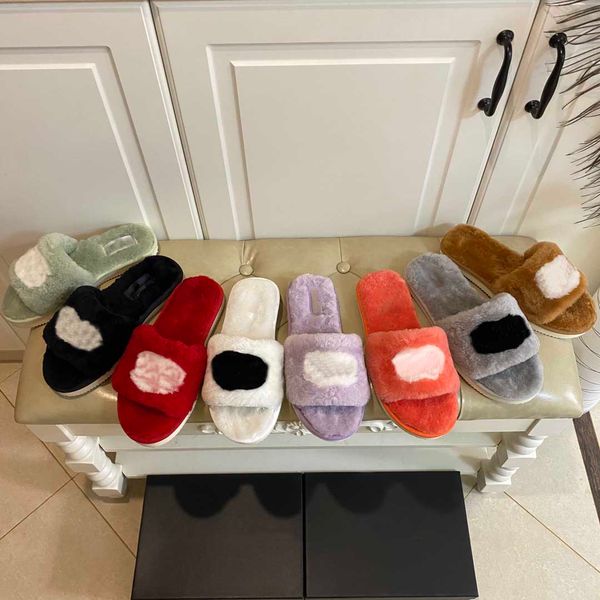

designer premium plush slippers set brand shoes autumn winter indoor warm slipperss comfortable soft multicolor plush slipper with box optio, Black