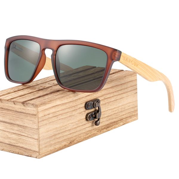 

barcur polarized natural wood sunglasses for men bamboo sun glasses women wooden eyewear uv400 protection comfortable 220513, White;black